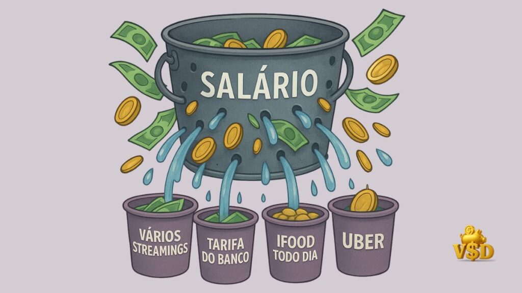 pequenos gastos que sugam seu salário