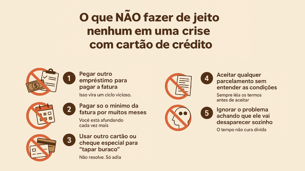erros-comuns-cartao Lista visual dos 5 erros mais comuns em dívidas com cartão de crédito